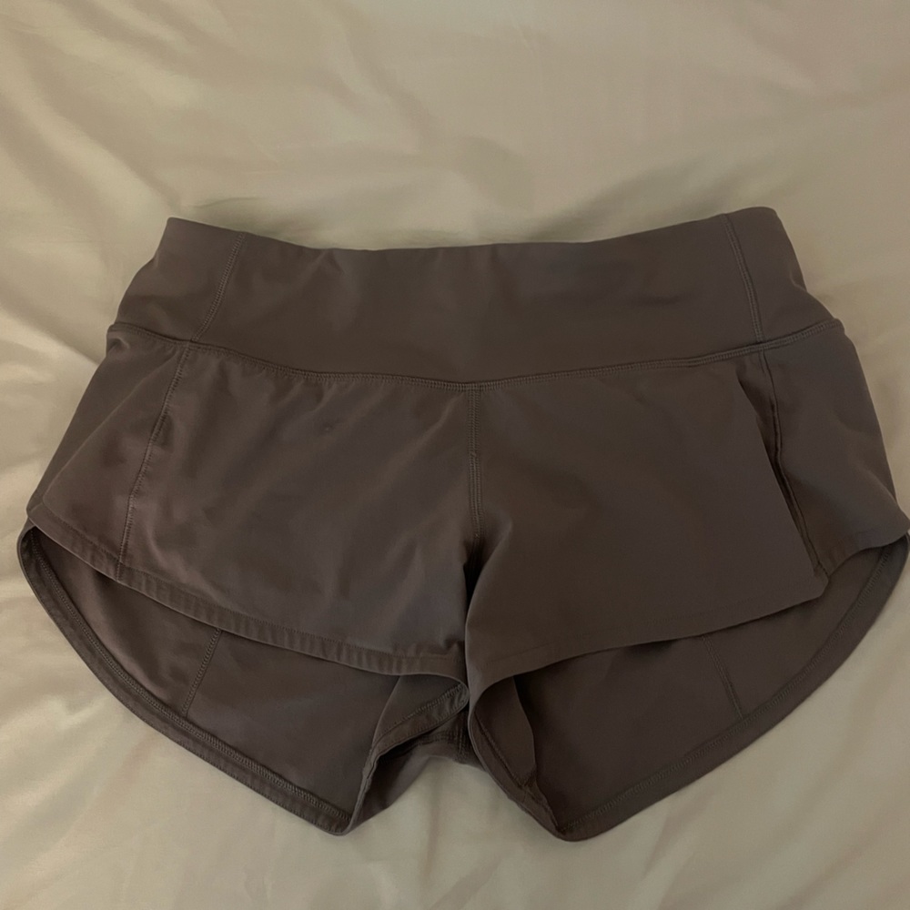 SIZE 2 GRAPHITE PURPLE SPEED UPS PERFECT WORN CONDITION 2.5 INCH INSEAM